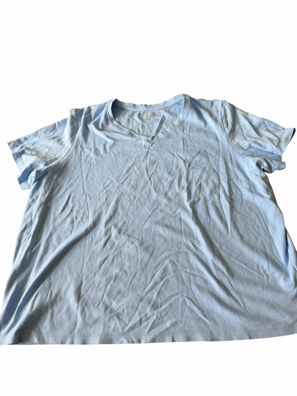 Kim Rogers Light Blue V-Neck Shirt